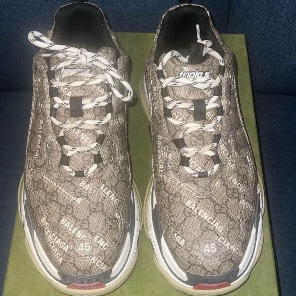 Balenciaga x Gucci triple S shoes